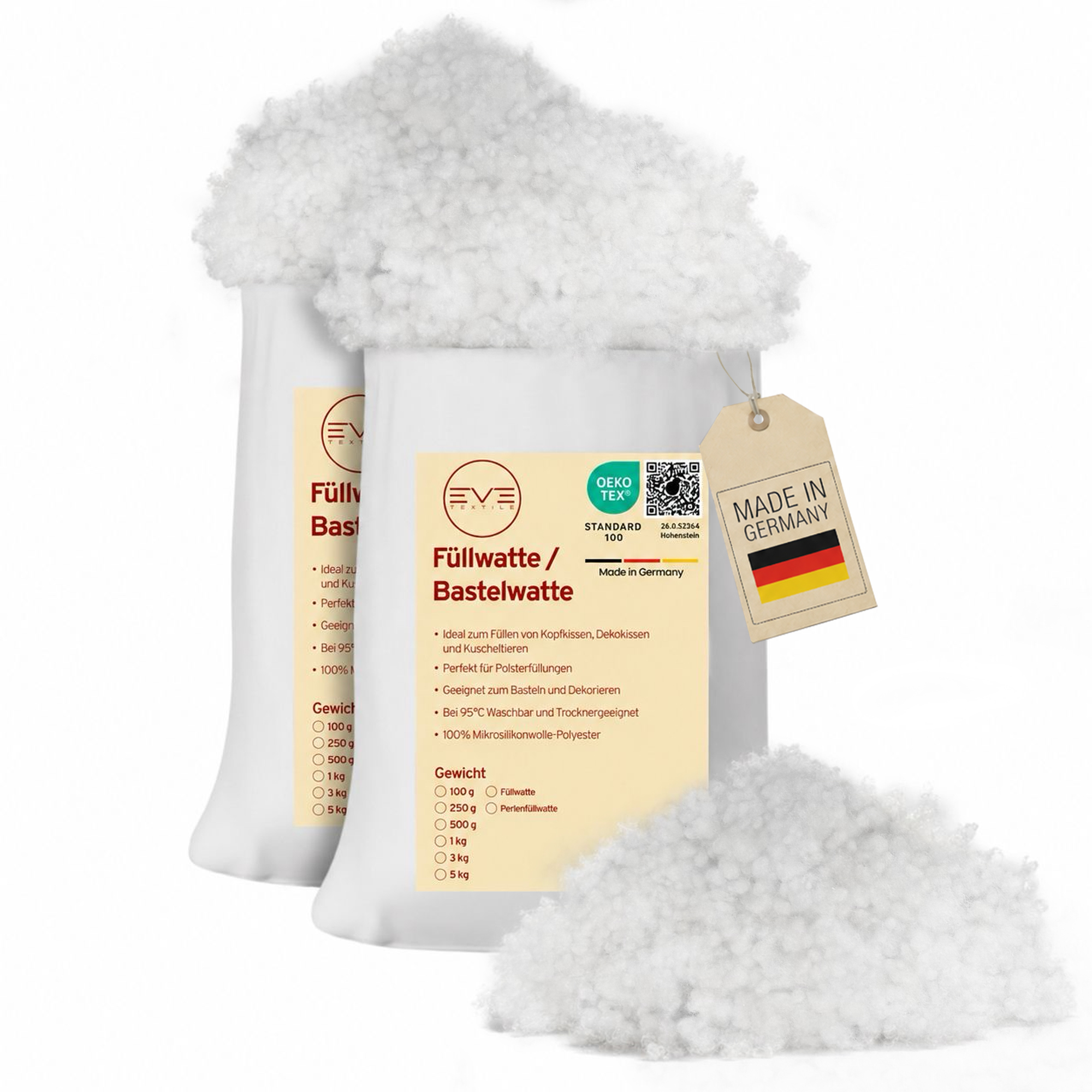 Fibre balls filling wadding cotton craft wadding fluffy filling material DIY stuffing wadding